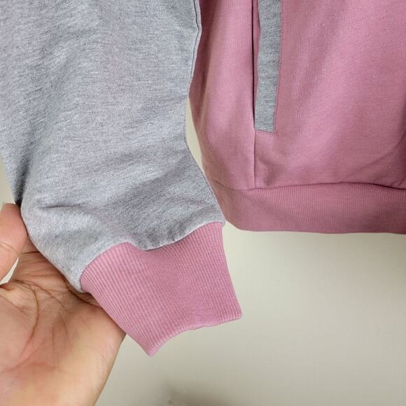 Rebelious One Tennis Club New York Varsity Jacket size L Pink Tenniscore *FLAW* - Picture 6 of 10